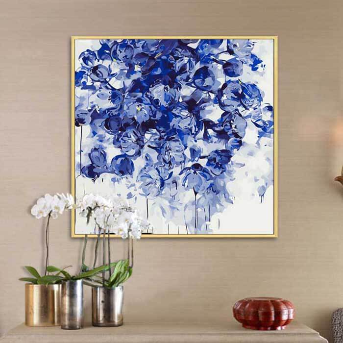 Painting by Numbers Flowers blue