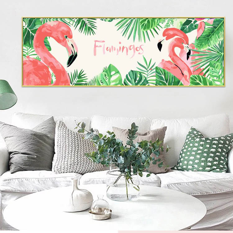 Painting by Numbers Flamingos