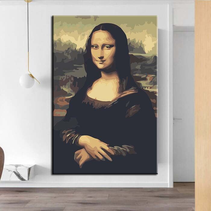 Malen nach Zahlen Kunst Mona Lisa
