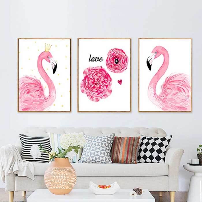 Malen nach Zahlen Flamingo