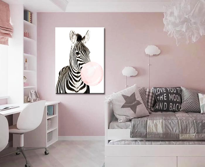 Malen nach Zahlen Kaugummi Zebra