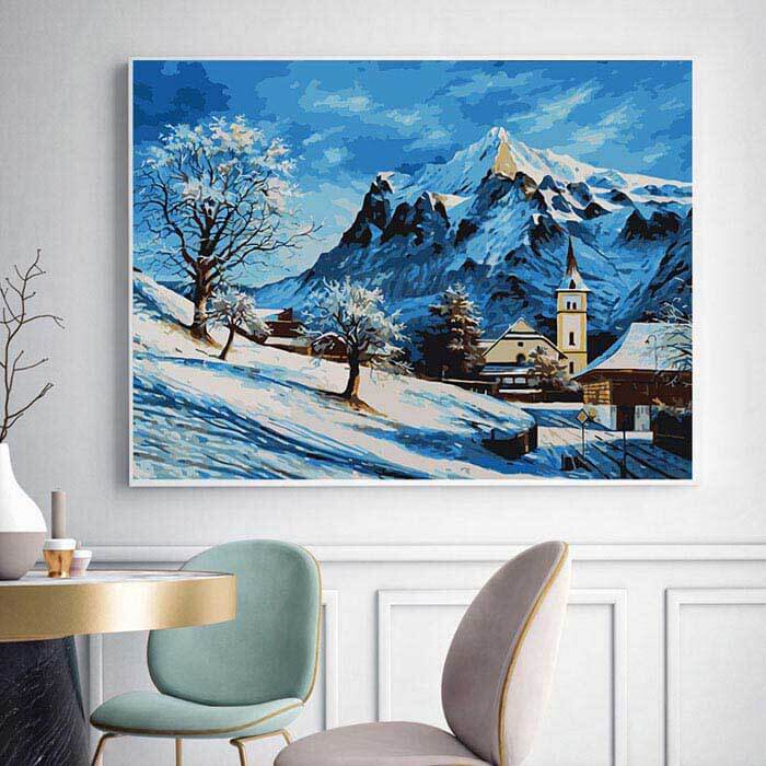 Painting by Numbers winter holiday