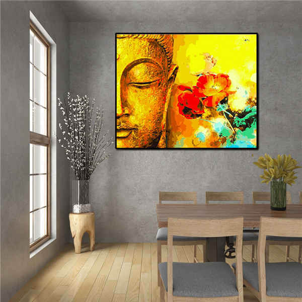 Painting by Numbers Buddha art