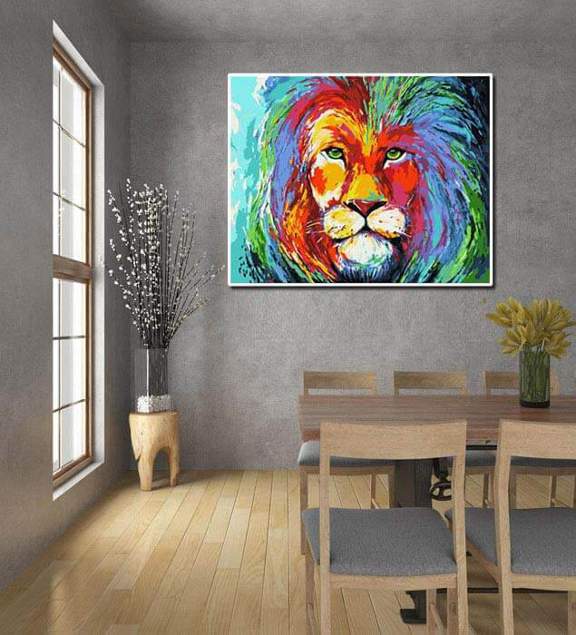 Painting by Numbers lion-mane