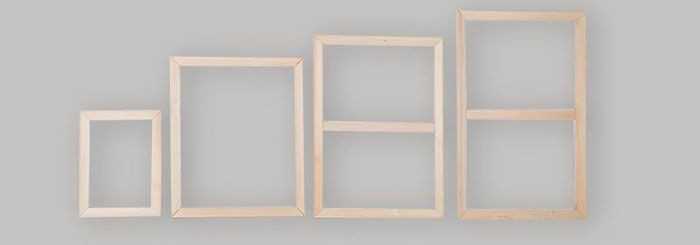 Wood stretcher bars / wood frames for Paint by Numbers canvas