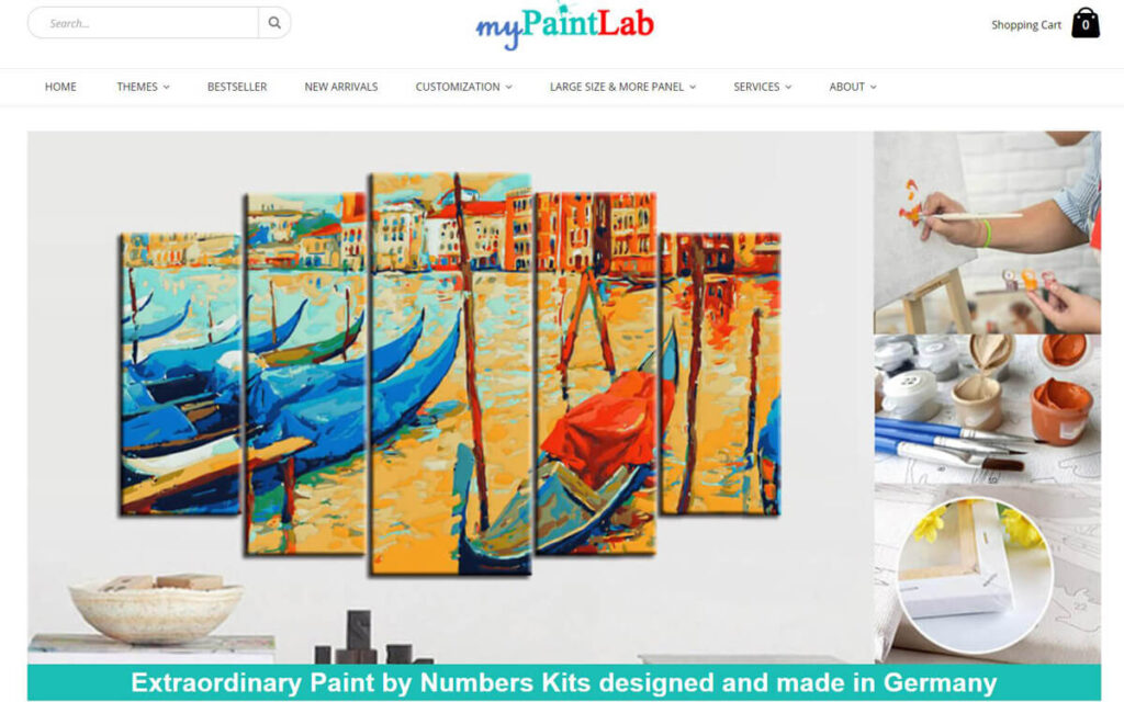 myPaintLab Paint by Numbers Kits for Adults and Kids