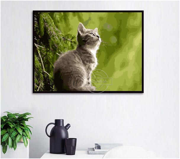 Paint by Numbers from Your Own Cats Photos