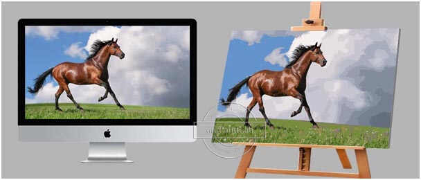 Personalized Paint by Numbers for Horses