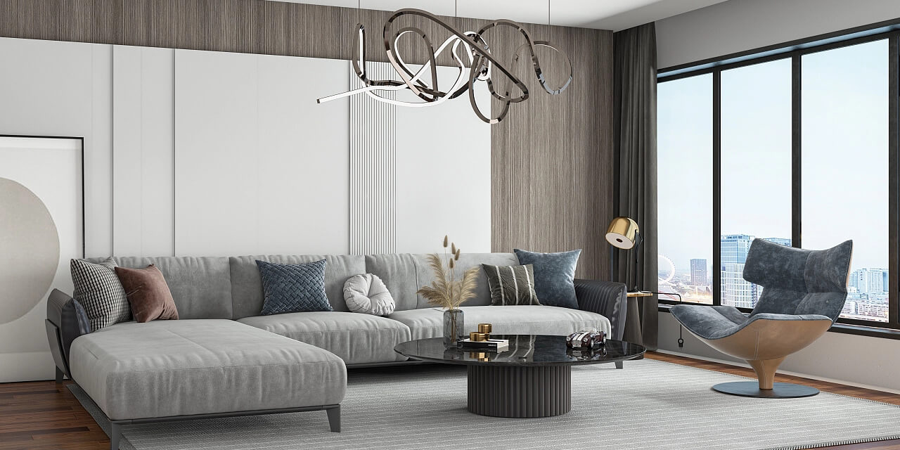 Wohnzimmer Visualisierung